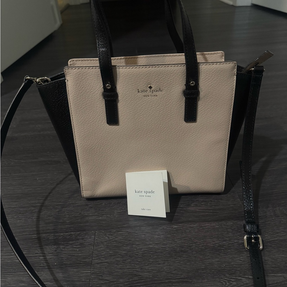 Kate Spade Black and Tan Satchel